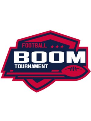 Boom Tournament Football logo template