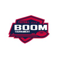 Boom Tournament Football logo template