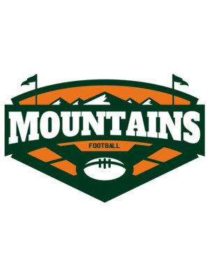 Mountains Football logo template 02