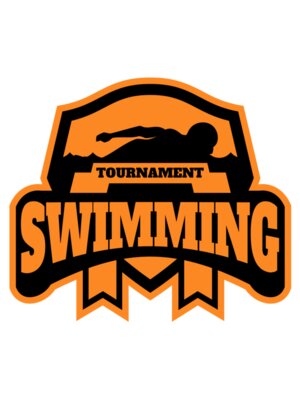 Swimming Tournament logo template 03