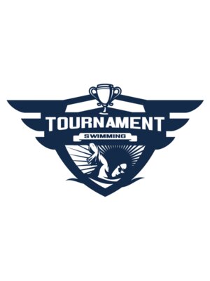 Swimming Tournament logo template 04