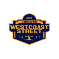 West Coast Street Gymnastic logo template 02