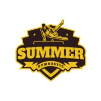 Summer Gymnastic logo template